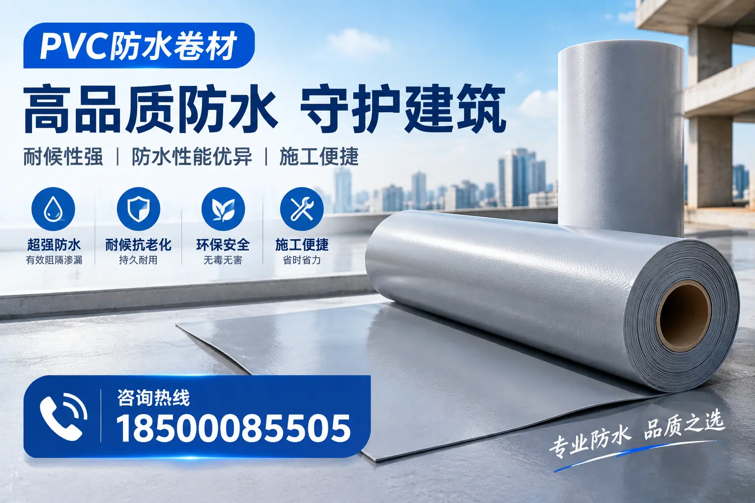 PVC防水卷材的防水效果评测，适合北京的科学依据