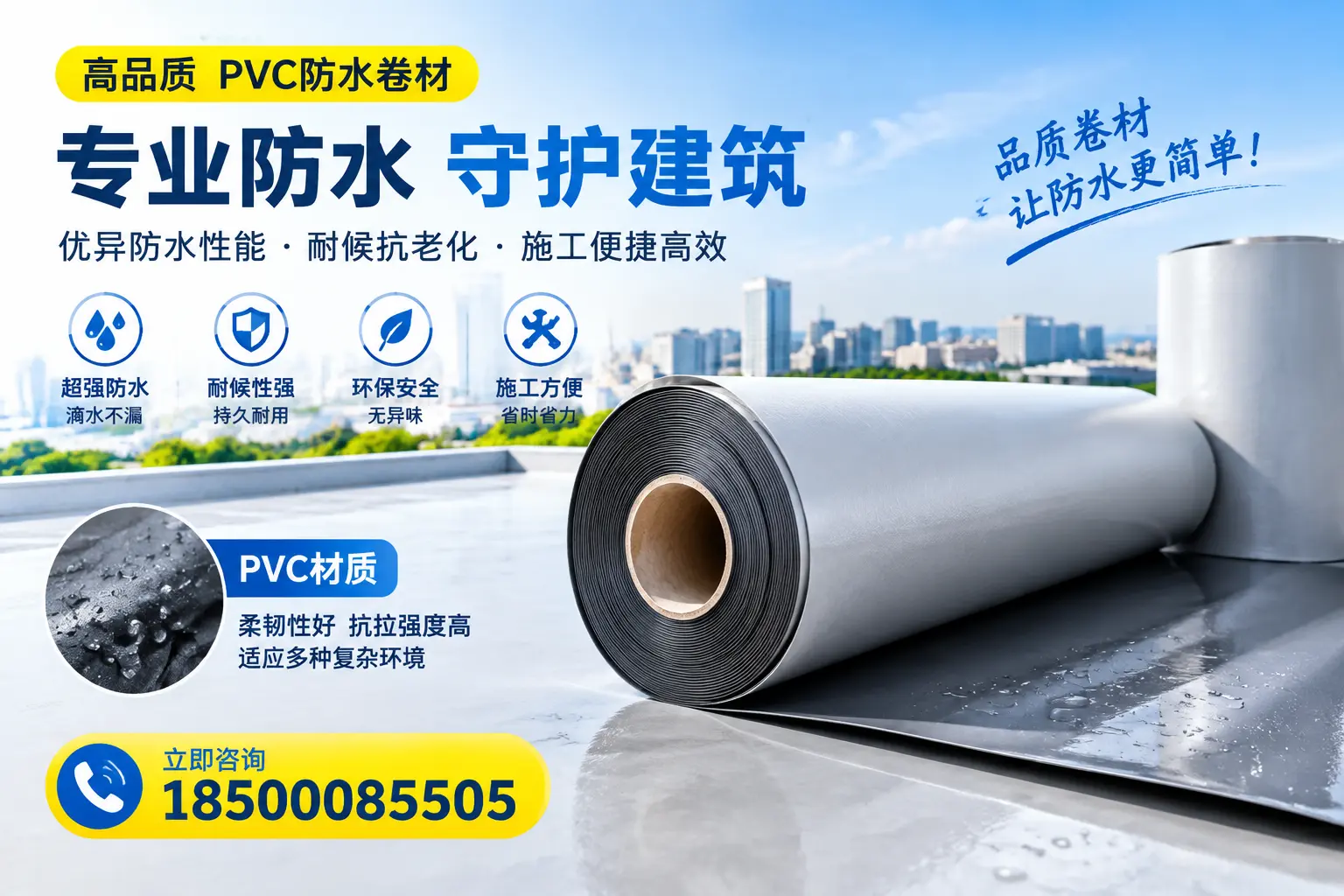 PVC防水卷材的安全性分析,北京居民需了解的知识