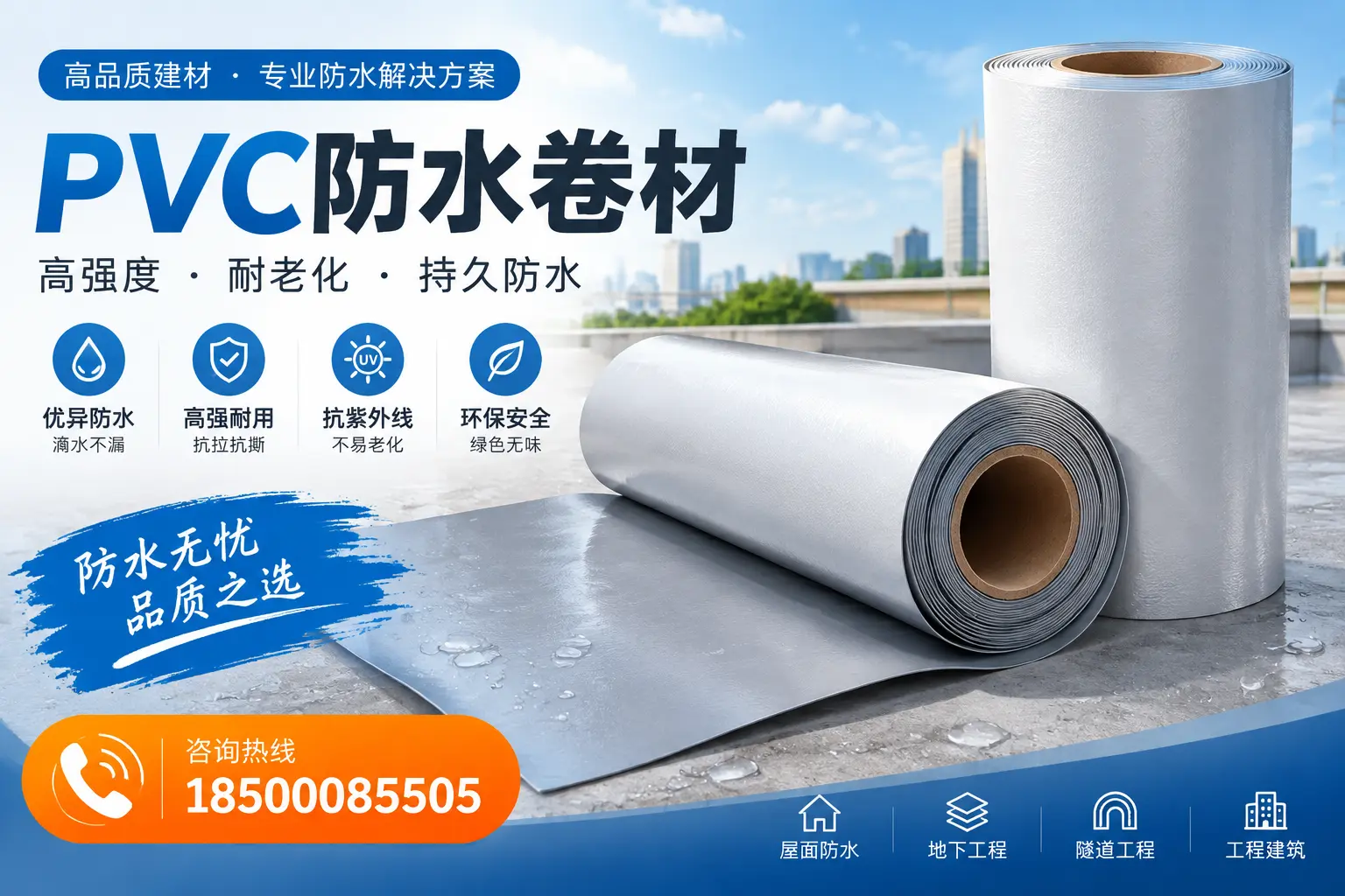 PVC防水卷材的使用寿命与维护周期，适合北京业主参考