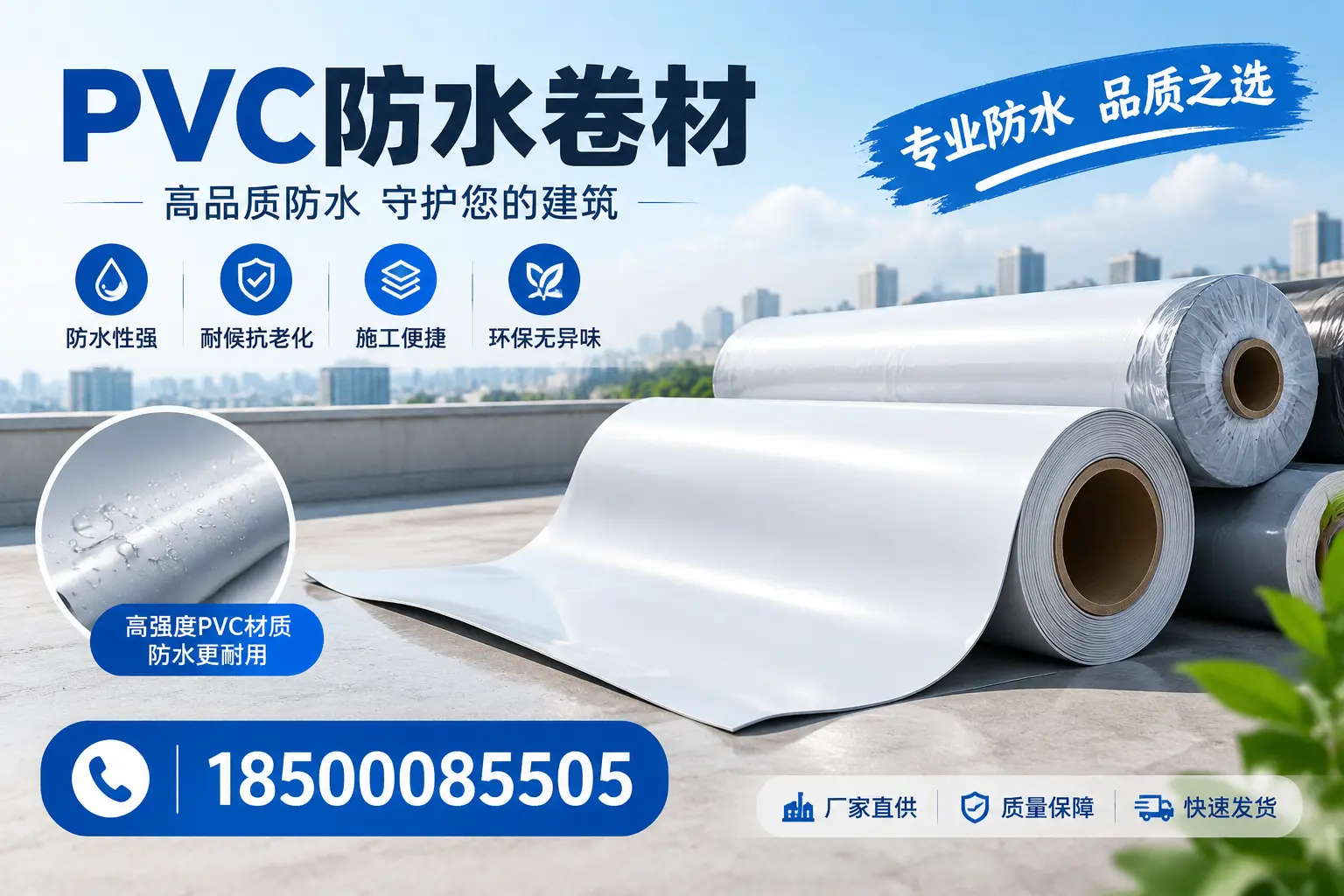 常见pvc防水卷材选型误区，北京用户必看